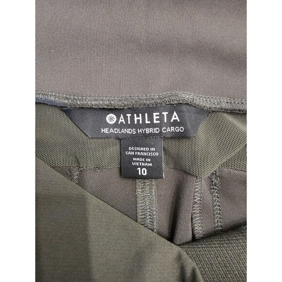 Athleta Women's Green Headlands Hybrid Cargo Pants Size 10 - Picture 3 of 8